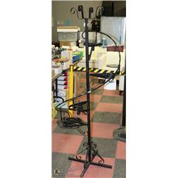 BLACK METAL SPIRAL STAIRCASE PLANT STAND ALMOST 6'