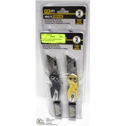 LOT OF 4 UTILITY KNIVES WITH SPARE BLADES NEW