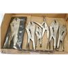 Image 1 : BOX W/SET OF VICE GRIP PLIERS - DIFFERENT