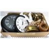 Image 1 : BOX W/2 CLOCKS (WKG), HAND CRAFTED