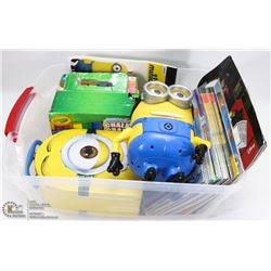 FLAT OF DESPICABLE ME LUNCH BOX,TOQUE,TALKING MINI