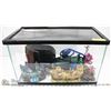 Image 1 : AQUARIUM WITH PUMP, FILTER, AND ACCESSORIES