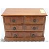 Image 2 : WOOD 4 DRAWER JEWELLERY BOX WITH CONTENTS