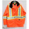 Image 1 : NEW PIONEER STORM ORANGE REFLECTIVE SAFETY JACKET