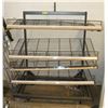Image 1 : STEEL DISPLAY RACK ON  CASTORS WITH 4 ADJUSTABLE