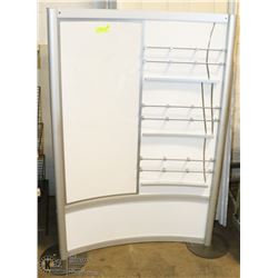 WHITE DISPLAY RACK 60"X40"