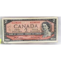1954 CANADIAN $2.00 BILL