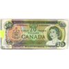 Image 1 : MISCUT 1969 CANADIAN $20.00 BILL WITH