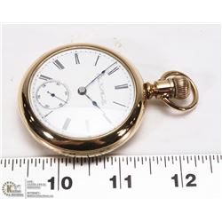 1890 ELGIN 18 SIZE 7 JEWEL POCKET WATCH.