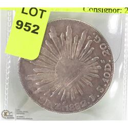 1882 MEXICAN SILVER COIN.