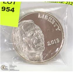 BUFFALO 1OZ .999 SILVER COIN.