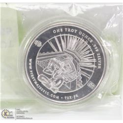1OZ .999 SILVER PYRAMID COIN.