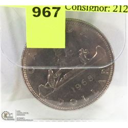 1968 CANADIAN $1.00 COIN.