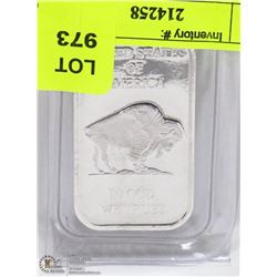 1OZ .999 BUFFALO SILVER BAR.