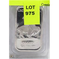 1OZ .999 BUFFALO SILVER BAR.