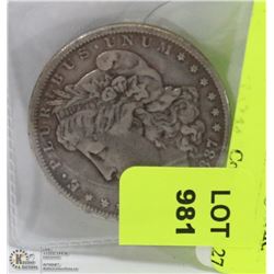 1887 US MORGAN SILVER DOLLAR.