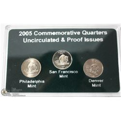 2005 US UNCIRCULATED PROOF ISSUE COIN SET FROM 3