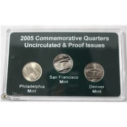 2005 US UNCIRCULATED PROOF ISSUE COIN SET FROM 3