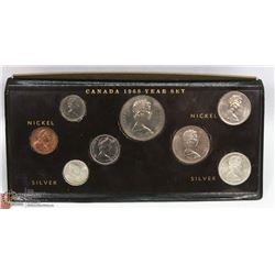 1968 CANADIAN YEAR COIN SET - NICKLE & SILVER.