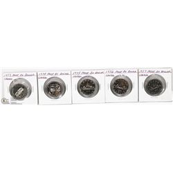 LOT OF 5 CANADA DOLLARS  1973 - 1977.