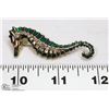 Image 1 : ESTATE RHINESTONE SEAHORSE BROOCH