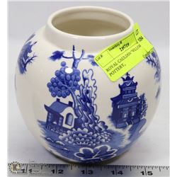 ROYAL CAULDON "WILLOW" JAR POTTERY,.