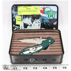 NEW DUCKS UNLIMITED KNIFE IN CASE.