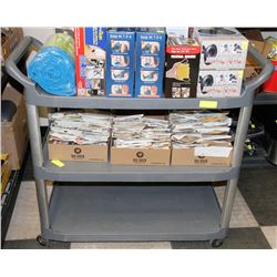3 TIER RUBBERMAID CART