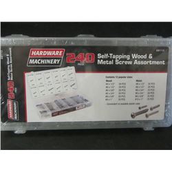 New 240 piece Self-Tapping Wood & Metal Screw Assortment
