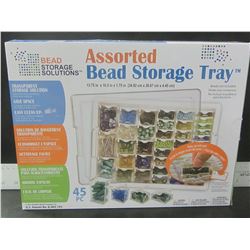New 45 piece Assorted Bead Storage Tray