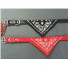 Image 1 : 2 New Dog Collar with Bandanas / 1 red 1 black