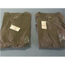2 Red Head chestnut long sleave shirts / size Med.