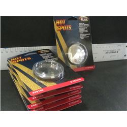 Lot of 6 stick on Convex Mirrors 2 inch