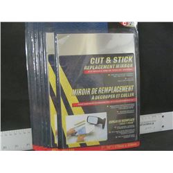 Bundle of 6 Cut & Stick Replacement Mirror / fits trucks,vans,or stick anywhere