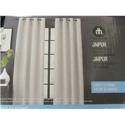 2  window panels / light filtering 54 x 84inch / grommet rings