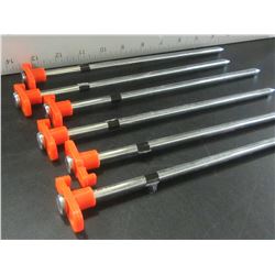Set of 6 Tent/Tarp pegs / 10inches x 1/4" thick excellent for tough or rocky ground