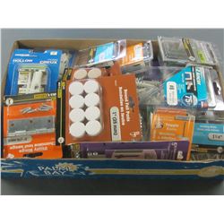 Very large Hardware lot/screws/nails/plug/anchors/velcro/felt pads and more
