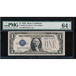 1928 $1 Silver Certificate PMG 64EPQ