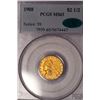 Image 1 : 1908 $2 1/2 Indian Head Quarter Eagle Gold Coin PCGS MS63 CAC