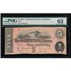 Image 1 : 1864 $5 Confederate State of American Note PMG 63
