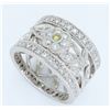 Image 2 : 18KT White Gold 1.01ctw Diamond Ring