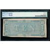 Image 2 : 1864 $10 Confederate States of America Note PMG 61