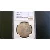 Image 1 : 1887 $1 Morgan Silver Dollar Coin NGC MS65