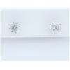 Image 1 : 14KT White Gold 2.18ctw Leo Diamond Earrings