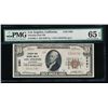 Image 1 : 1929 $10 National Bank of Los Angeles Note PMG 65EPQ