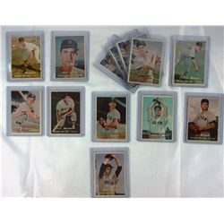1957 TOPPS BASEBALL; 13- BOSTON RED SOX CARDS