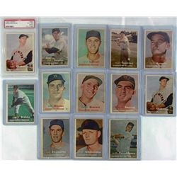 1957 TOPPS BASEBALL; 13- WASHINGTON SENATORS CARDS