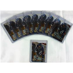 9 - 1997 DONRUSS GOLD PRESS PASS DIE CUT