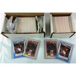 2-1989/90 FLEER BASKETBALL SETS W/STICKERS