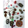 Image 2 : LOT OF VINTAGE PINS, KEYCHAINS, FIREMANS BADGE